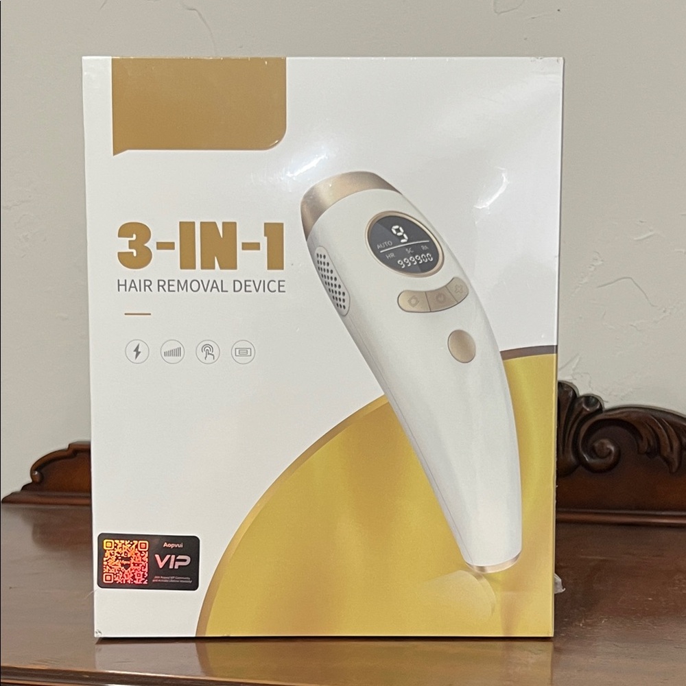 Aopvui 3-in-1 IPL Permanent Hair Removal Device New Unopened and Sealed